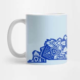 Blue Kentucky State Gift Mandala Yoga KY Art Mug